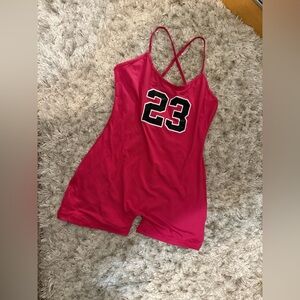 SHEIN Pink Sports Jumpsuit